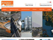 Tablet Screenshot of ozbakanmakina.com